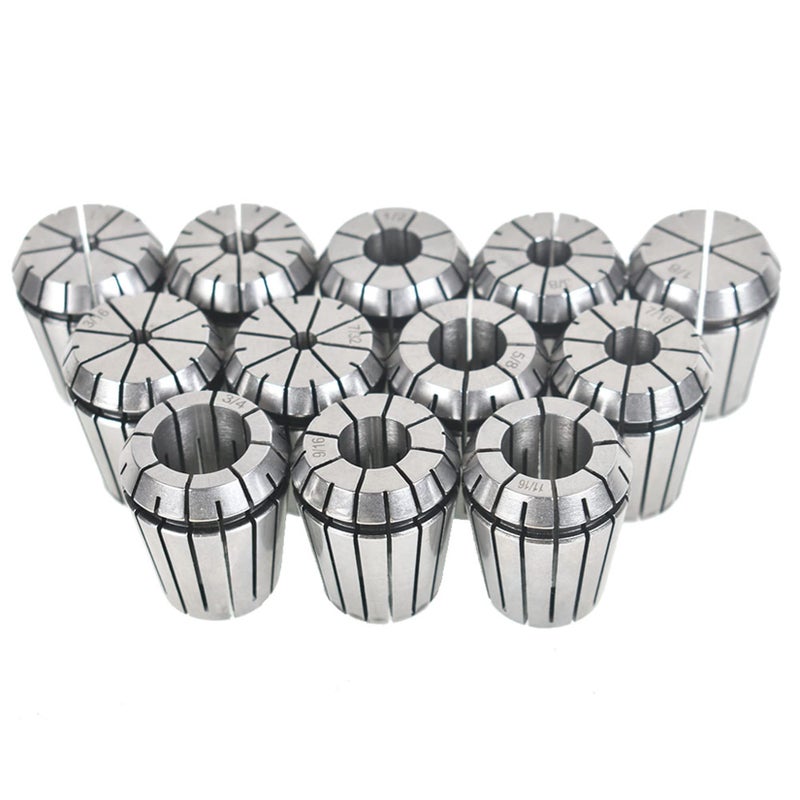 findmall Super Accuracy 12 PCS 1/8"-3/4" ER32 ER-32 Collets Set With 9/16 5/8 11/16 - Image 1